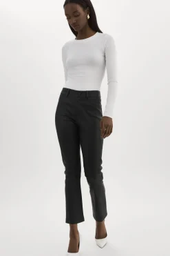 Best Sale LAMARQUE FARIS | Stretch Leather Pants Black