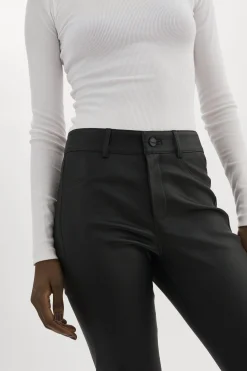 Best Sale LAMARQUE FARIS | Stretch Leather Pants Black