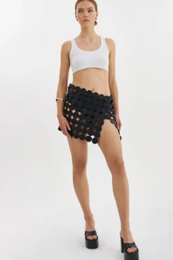 Shop LAMARQUE FENNA | Multi Circle Mini Skirt Black