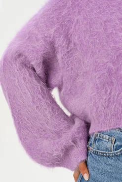 Hot LAMARQUE GARCELLE | Wool Turtleneck Sweater Lavender Mauve
