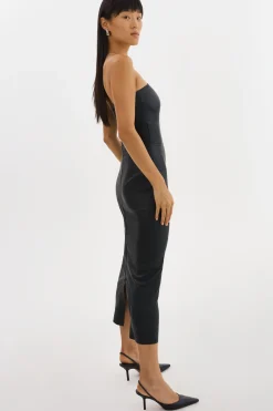 Hot LAMARQUE HAILEY | Leather Tube Dress Black