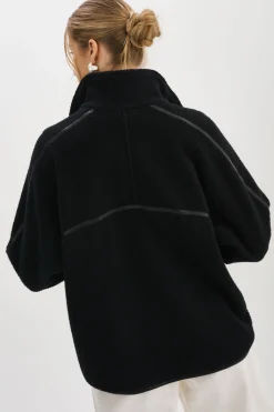 Outlet LAMARQUE HELSA | Polar Fleece Pullover Black / Black