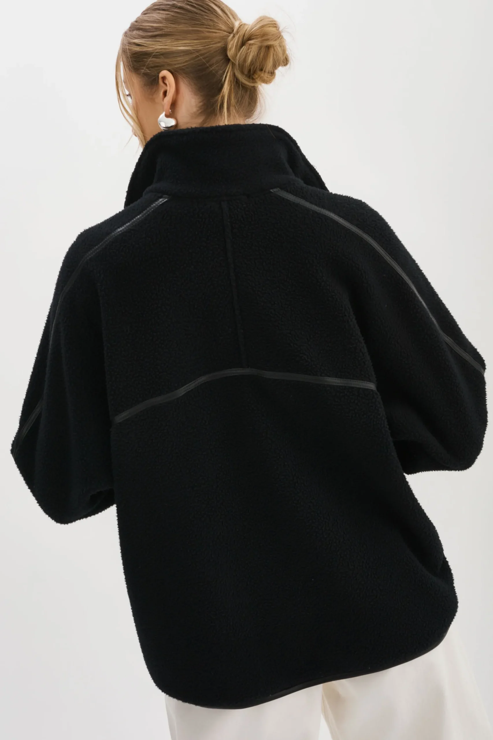 Outlet LAMARQUE HELSA | Polar Fleece Pullover Black / Black