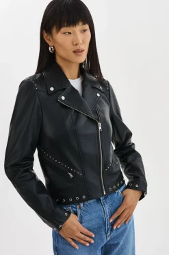 Fashion LAMARQUE IDETTA | Leather Biker Jacket Black