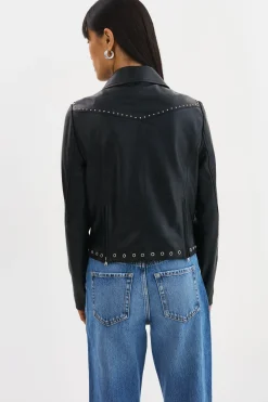 Fashion LAMARQUE IDETTA | Leather Biker Jacket Black