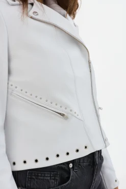 Store LAMARQUE IDETTA | Leather Biker Jacket White