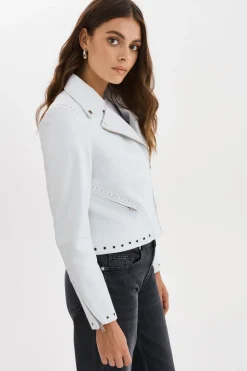 Store LAMARQUE IDETTA | Leather Biker Jacket White