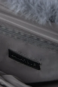 Store LAMARQUE JADE Faux Fur Tote Bag Smoky Blue