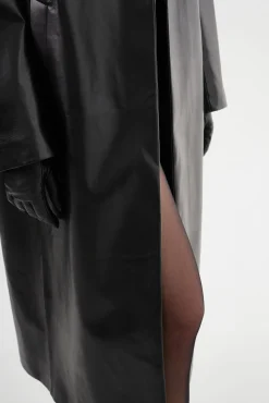 Cheap LAMARQUE JANELLE | Recycled Leather Coat Black