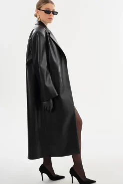 Cheap LAMARQUE JANELLE | Recycled Leather Coat Black