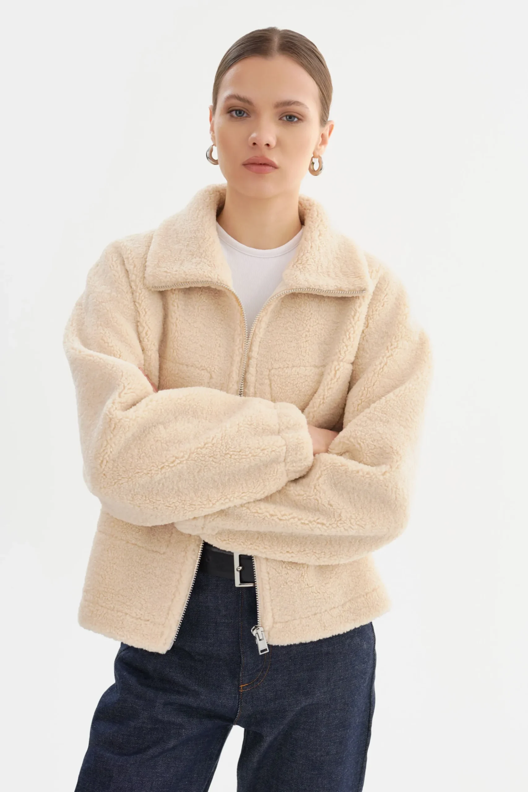 Fashion LAMARQUE JAYNA | Sherpa Jacket Beige
