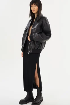 Cheap LAMARQUE JILLIAN | Knit Midi Skirt Black