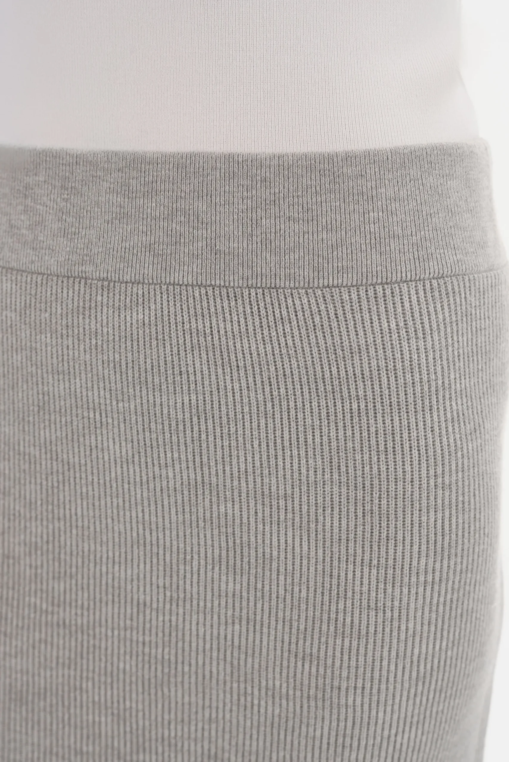 Discount LAMARQUE JILLIAN | Knit Midi Skirt Light Heather Grey