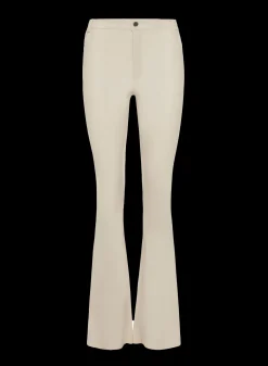 New LAMARQUE KAIDA |Faux Leather Flare Pants IVORY