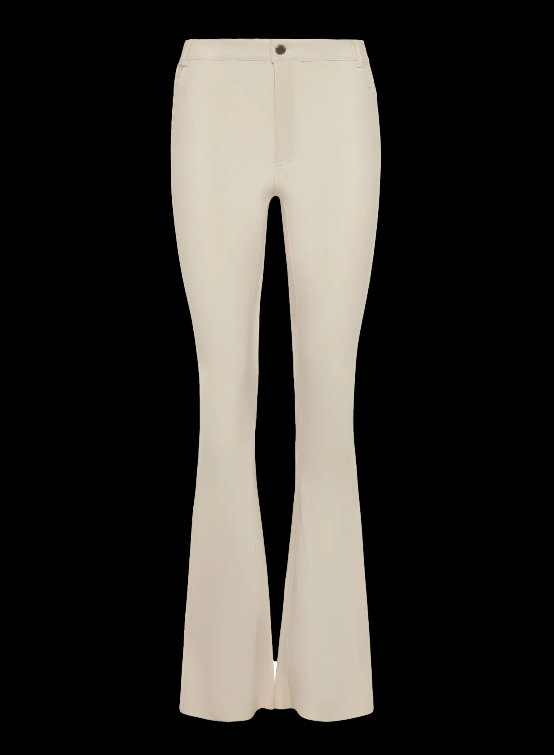 New LAMARQUE KAIDA |Faux Leather Flare Pants IVORY