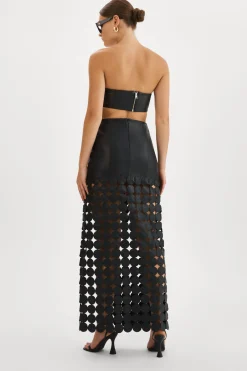 Store LAMARQUE KALI | Multi-Circle Maxi Skirt Black