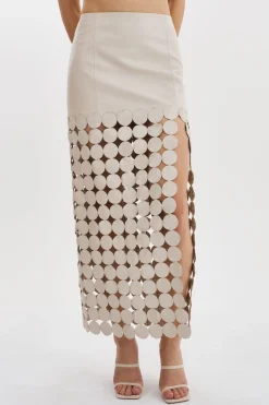 Outlet LAMARQUE KALI | Multi-Circle Maxi Skirt Bone
