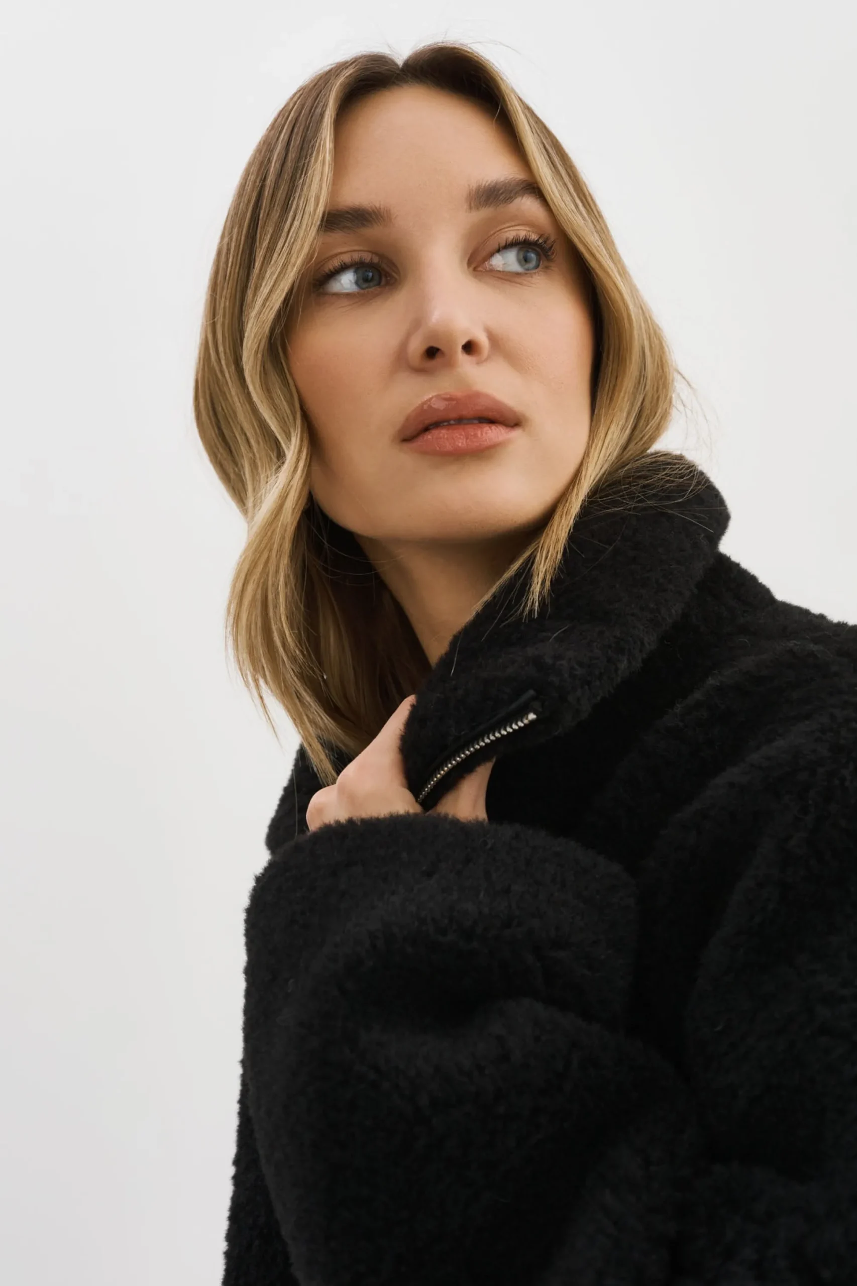 New LAMARQUE KIM | Sherpa Jacket Black