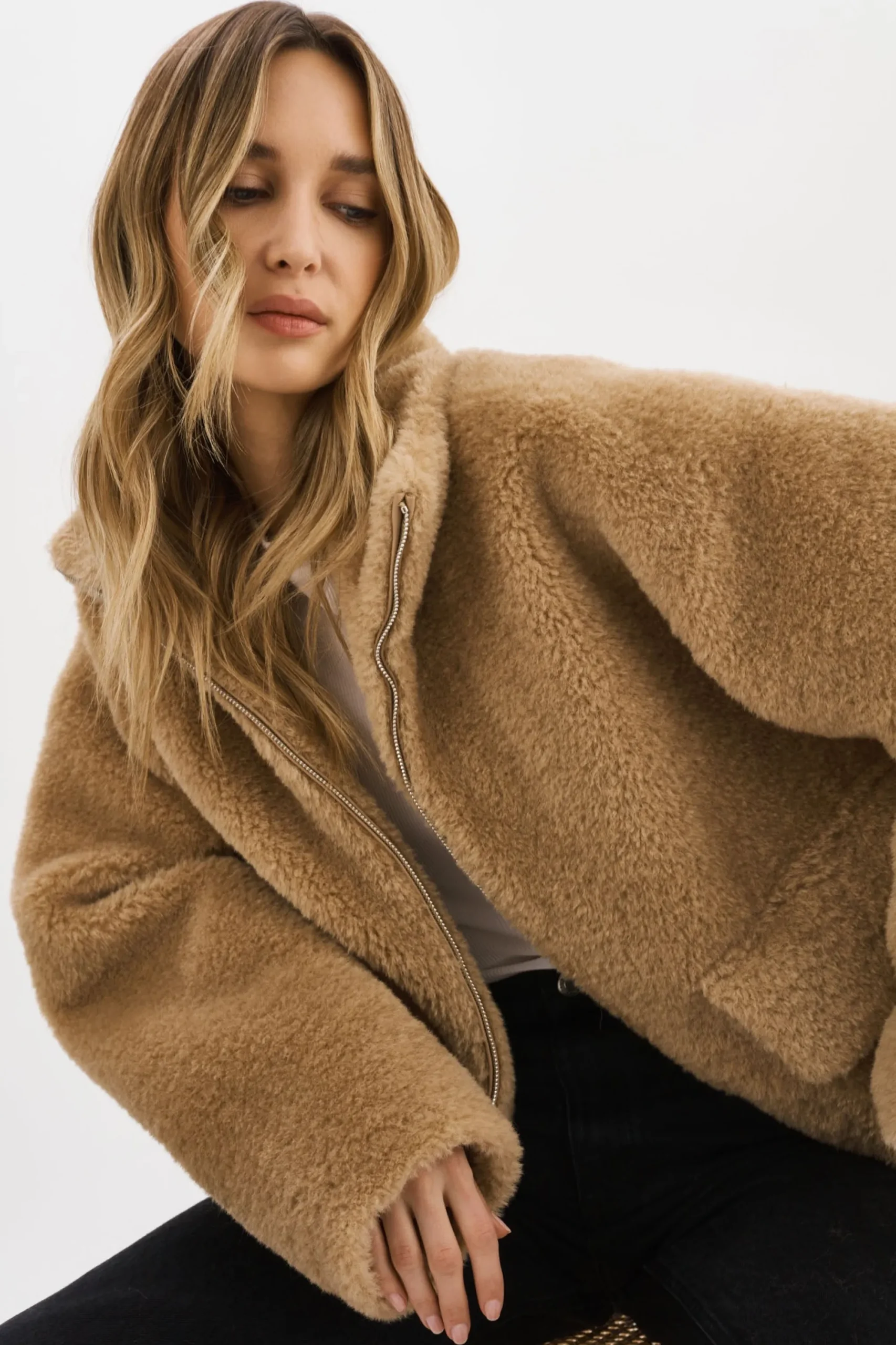 Flash Sale LAMARQUE KIM | Sherpa Jacket TAUPE