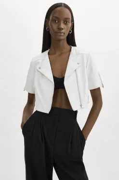 Cheap LAMARQUE KIRSI | Cropped Biker Jacket White