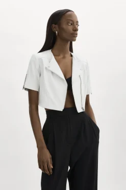 Cheap LAMARQUE KIRSI | Cropped Biker Jacket White