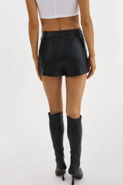Sale LAMARQUE LIANA | Leather Skort Black