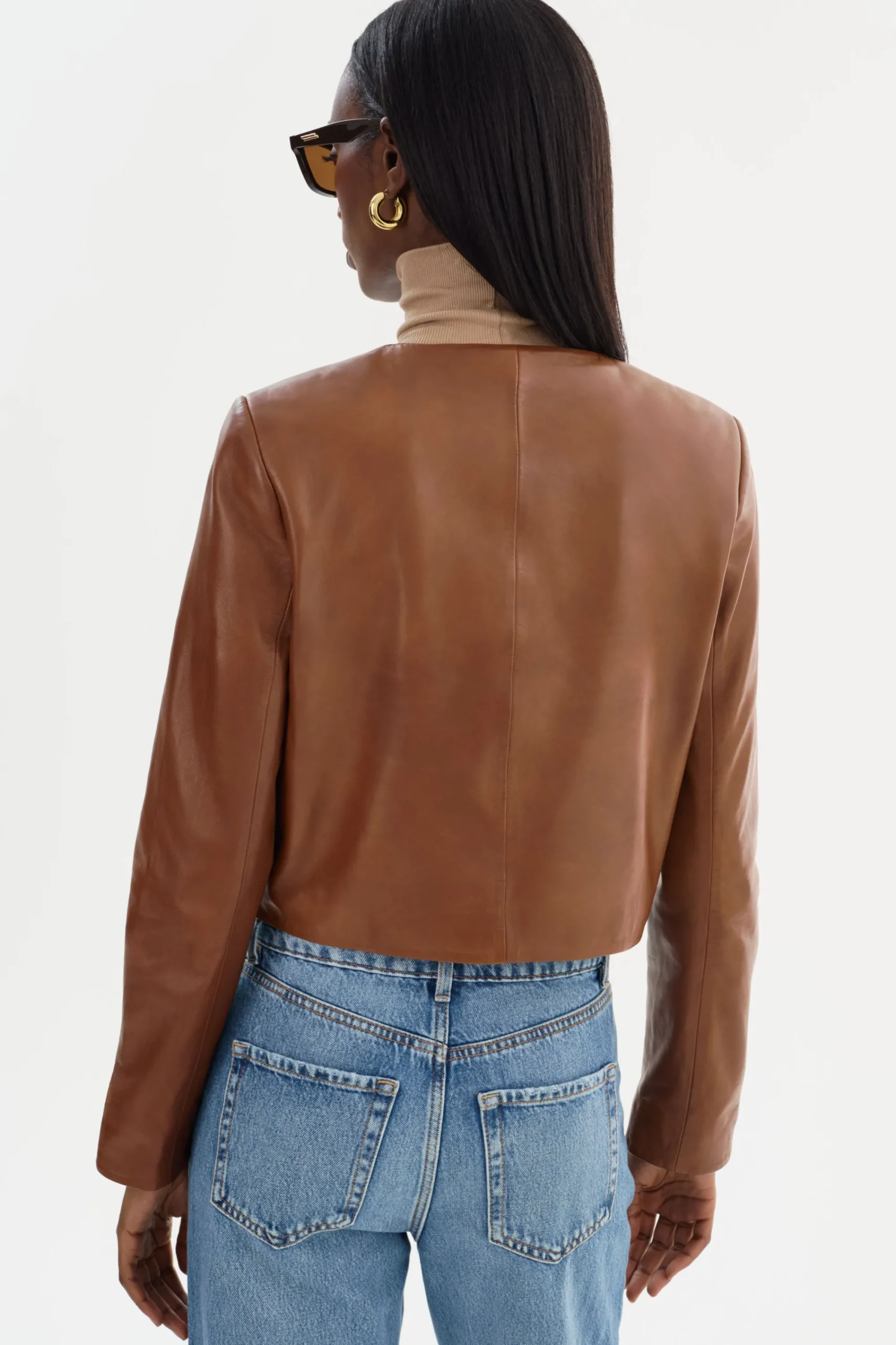 Clearance LAMARQUE LINETTE | Leather Jacket Luggage