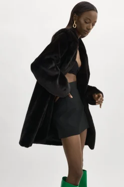 Cheap LAMARQUE LINNEA | Faux Fur Coat Black