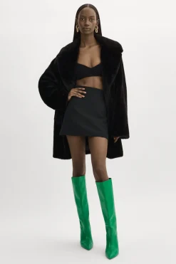Cheap LAMARQUE LINNEA | Faux Fur Coat Black