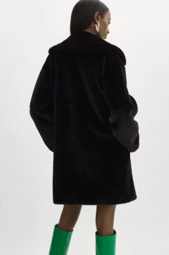 Cheap LAMARQUE LINNEA | Faux Fur Coat Black