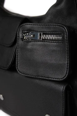 Fashion LAMARQUE LOLITA | Leather Cargo Bag Black