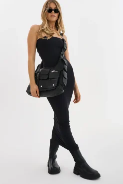 Fashion LAMARQUE LOLITA | Leather Cargo Bag Black