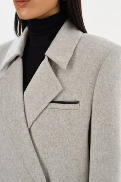 Sale LAMARQUE LORELEI | Double Face Wool Coat Light Grey