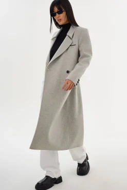 Sale LAMARQUE LORELEI | Double Face Wool Coat Light Grey