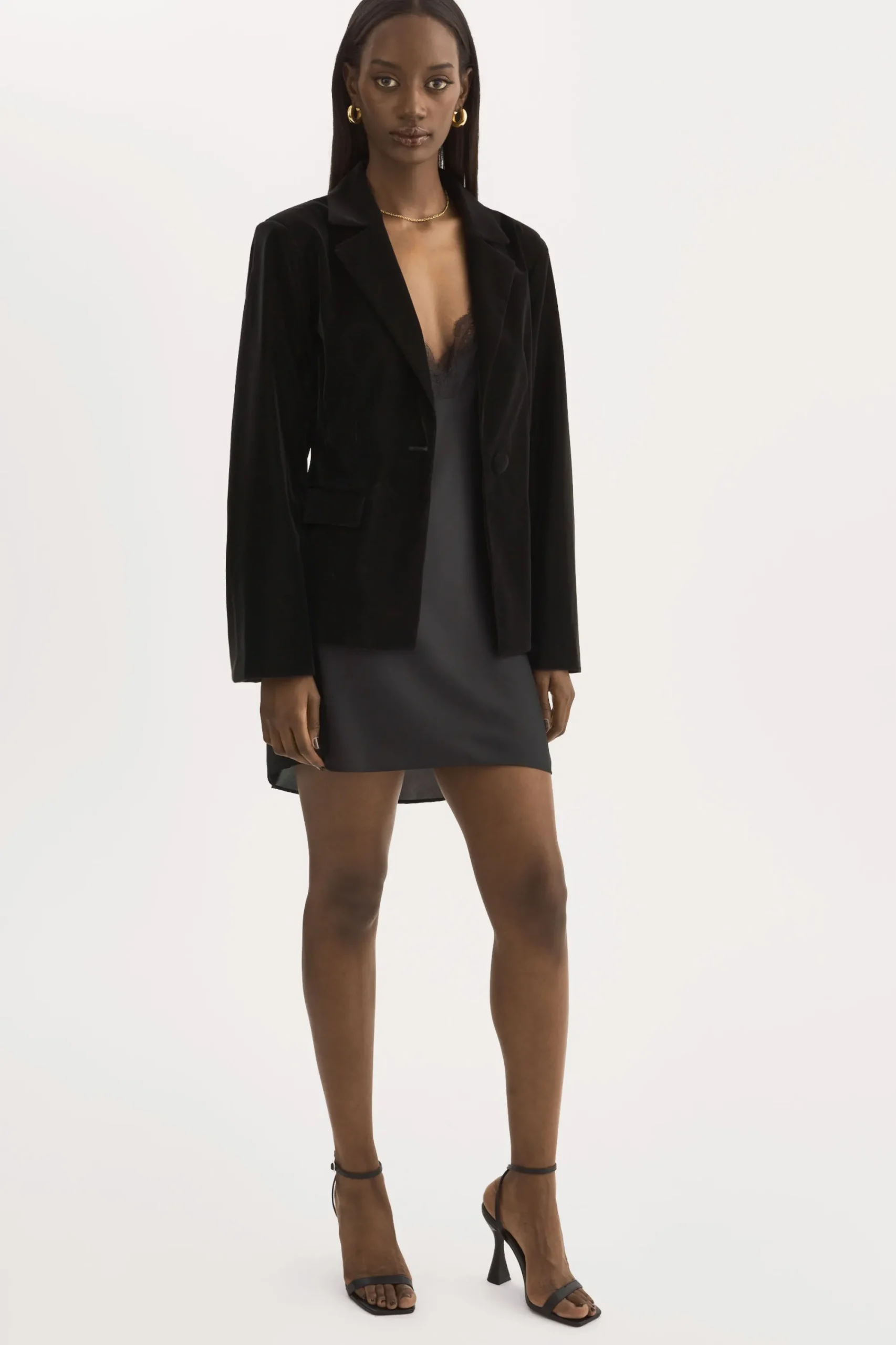 Best Sale LAMARQUE LOTTIE | Faux Leather Blazer Black