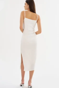 New LAMARQUE MACARIA | Cotton Midi Dress Off White