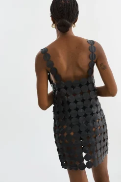 Sale LAMARQUE MALIA | Multi Circle Mini Dress Black