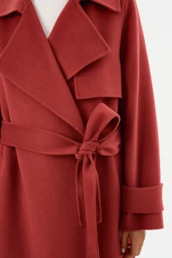 Shop LAMARQUE MARGARET | Wool Trench Coat Rosewood