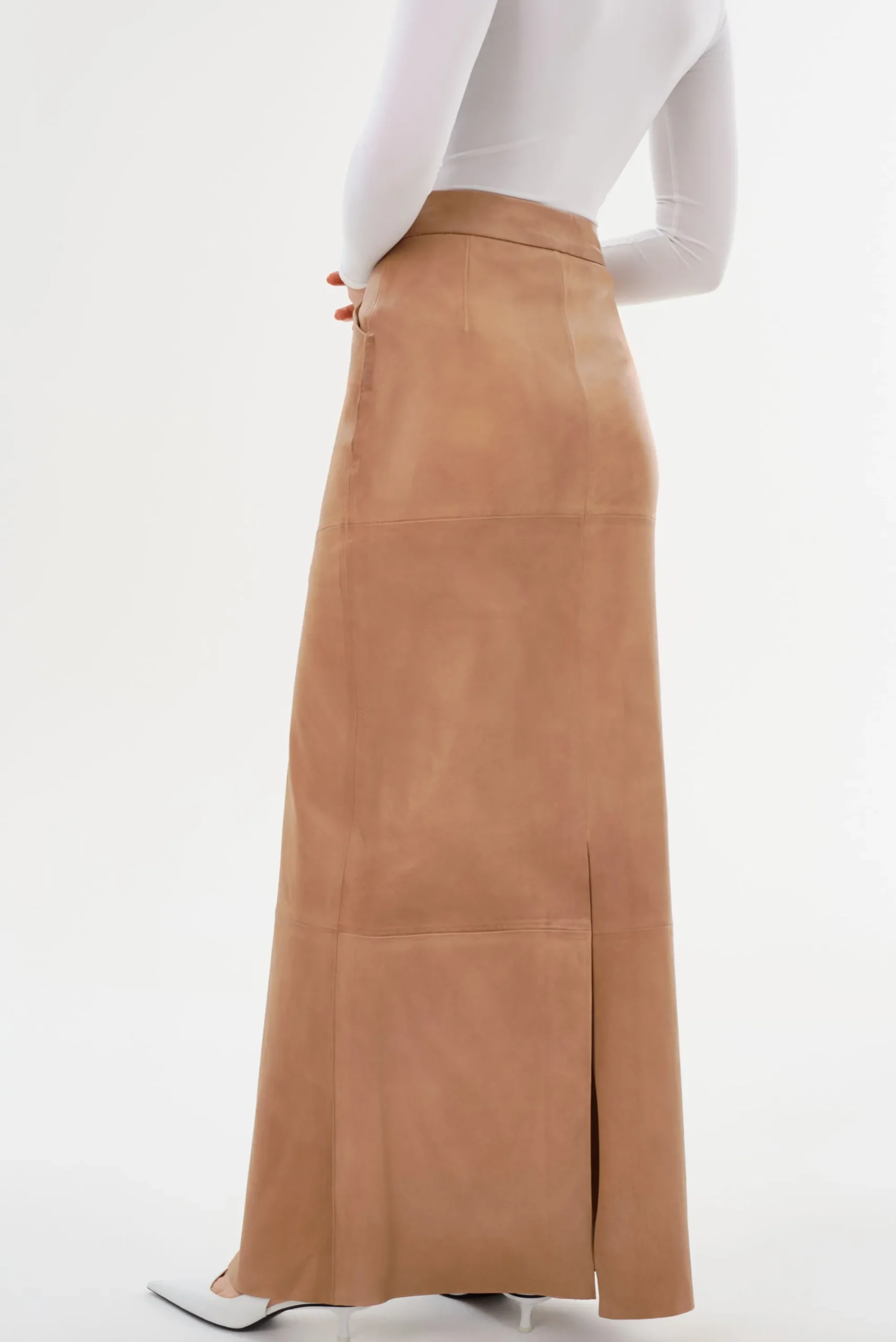 Cheap LAMARQUE MARIETTE | Leather Maxi Skirt Camel