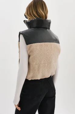 Cheap LAMARQUE MELICIA | Reversible Puffer Vest Black/Ecru