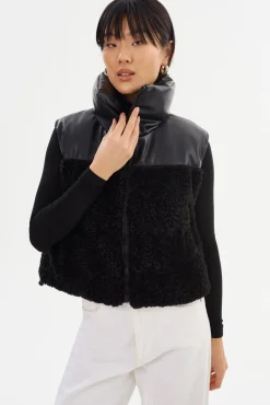Store LAMARQUE MELICIA | Reversible Puffer Vest Black / Black