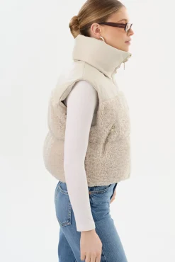 Best LAMARQUE MELICIA | Reversible Puffer Vest Bone/Ecru