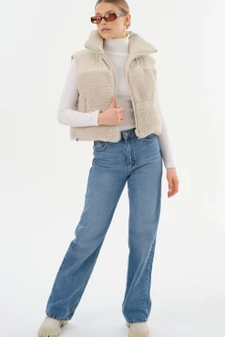 Best LAMARQUE MELICIA | Reversible Puffer Vest Bone/Ecru