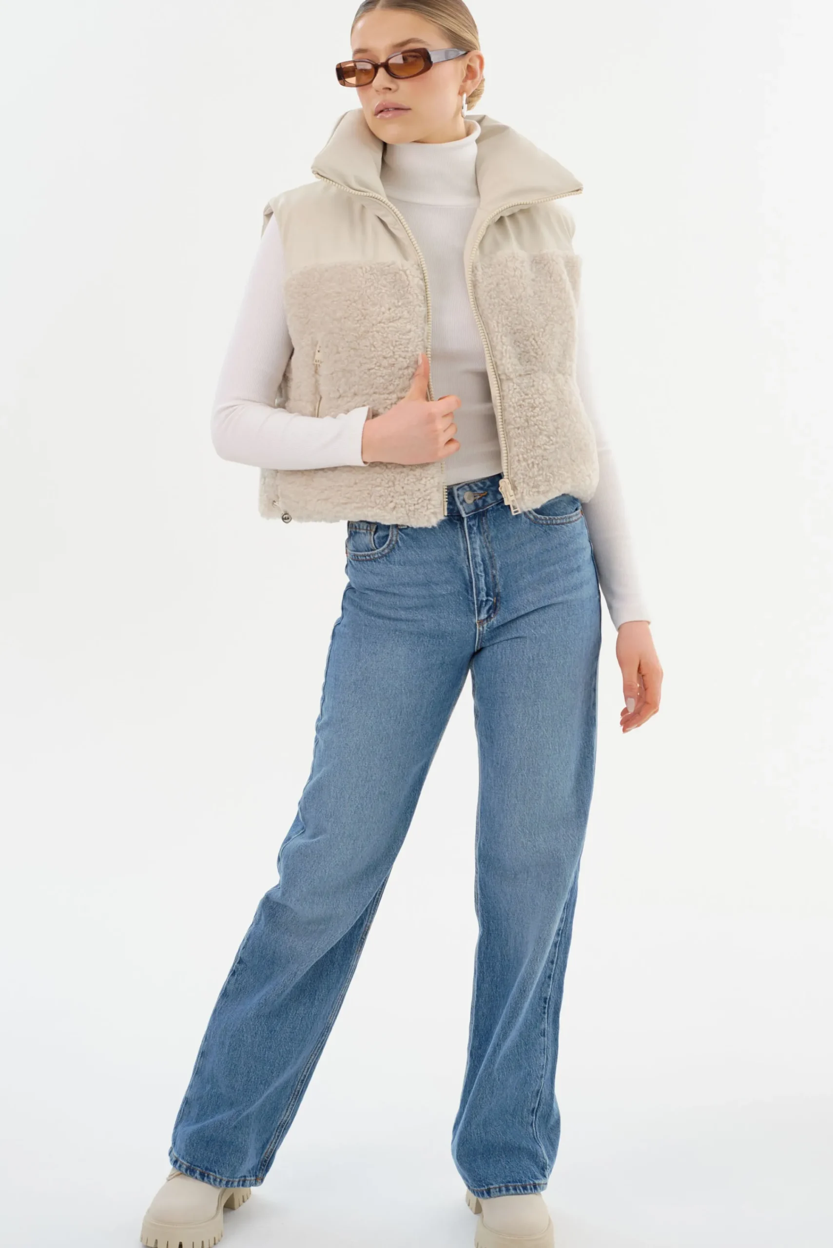 Best LAMARQUE MELICIA | Reversible Puffer Vest Bone/Ecru