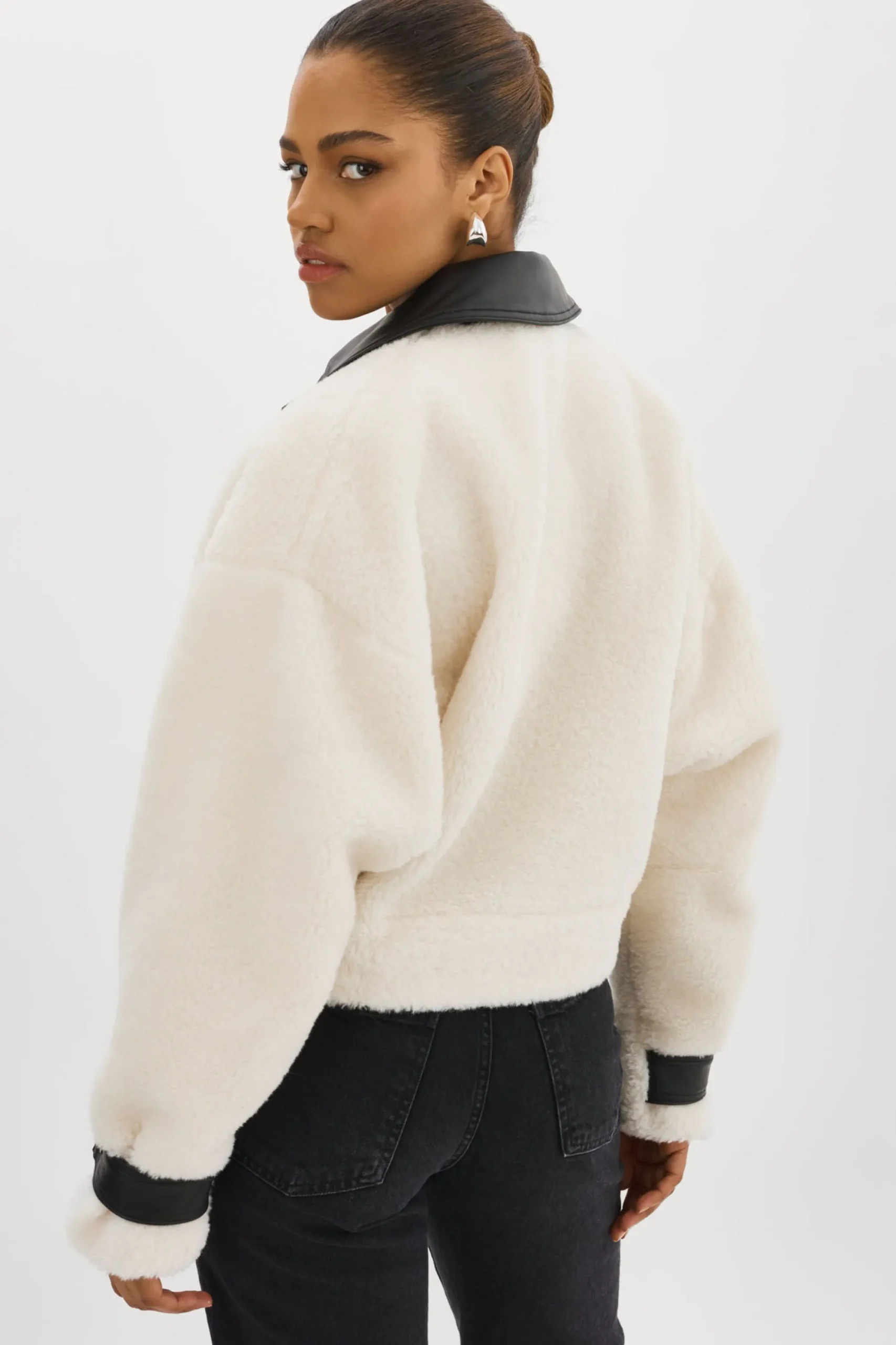 Clearance LAMARQUE NOLA | Sherpa Jacket Off White