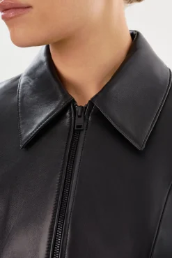 Flash Sale LAMARQUE OCEANA | Fitted Leather Jacket Black
