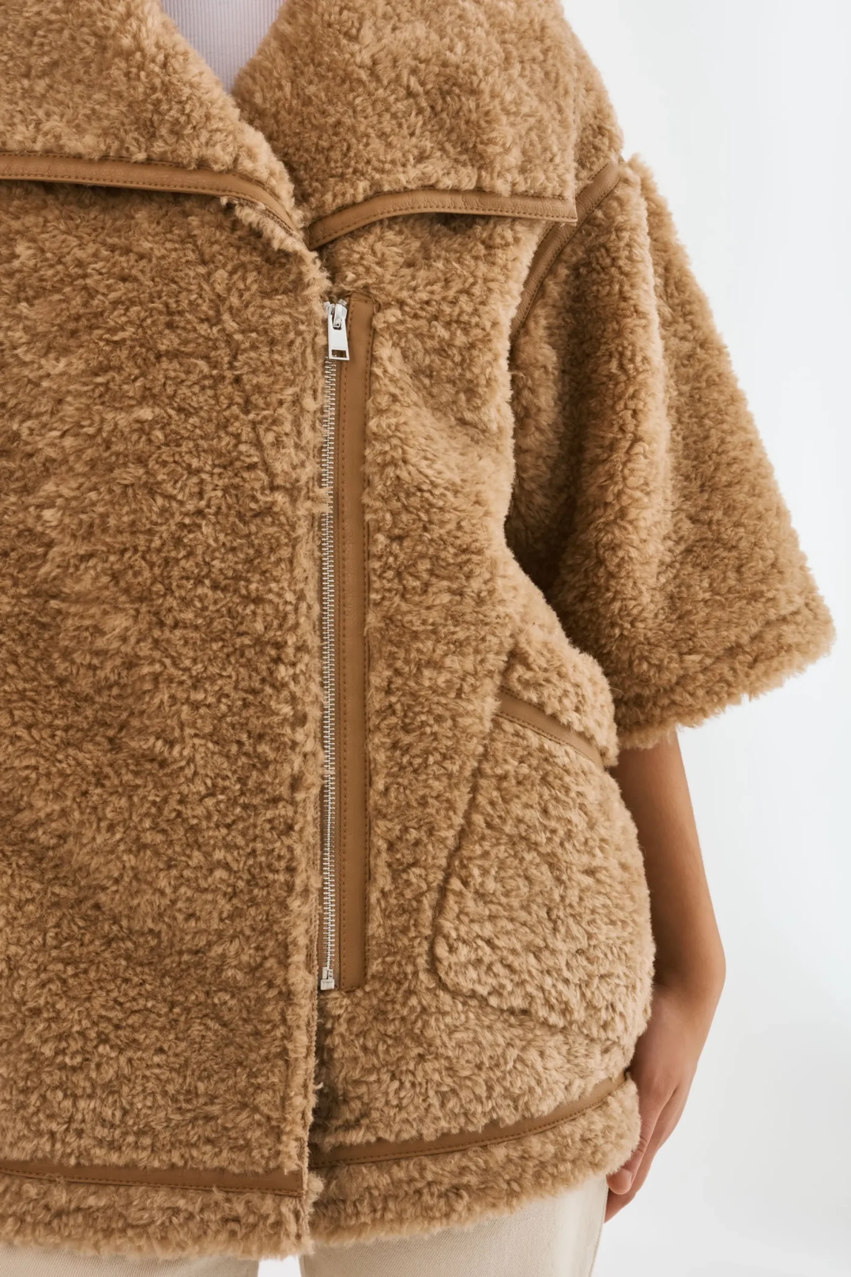 Shop LAMARQUE OHANNA | Sherpa Coat CARAMEL