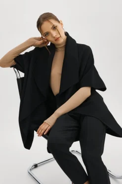 Best LAMARQUE PENELOPE | Double Face Wool Coat Black