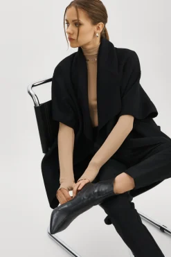 Best LAMARQUE PENELOPE | Double Face Wool Coat Black