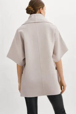 Clearance LAMARQUE PENELOPE | Double Face Wool Coat Feather Grey